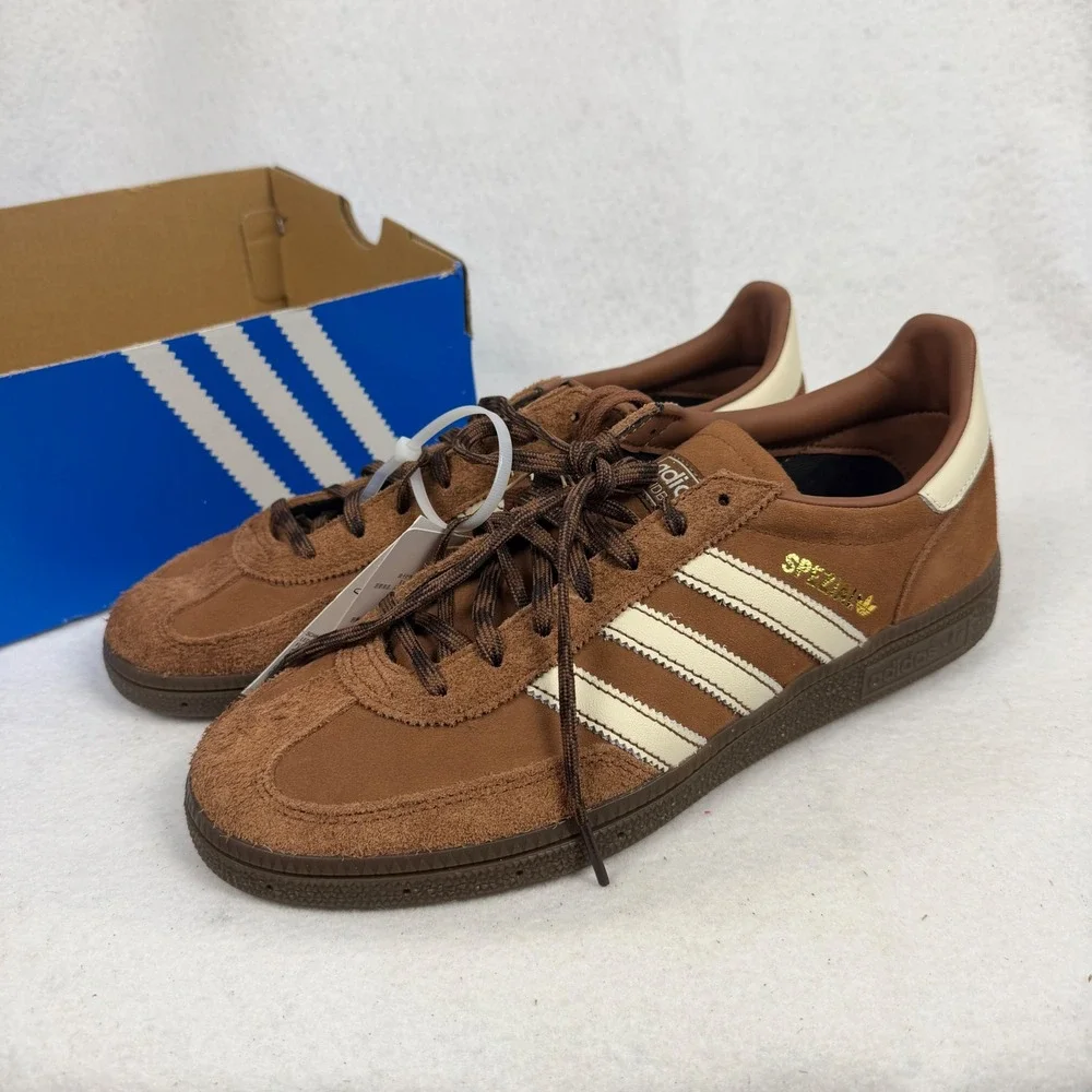 Adidas Handball Spezial Sneakers Mens US 9 UK 8.5 Suede Gum Sole Brown KJ6016